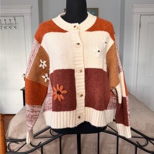 Anthropologie Luna Ivy Oversized Cardigan Sweater size Small
